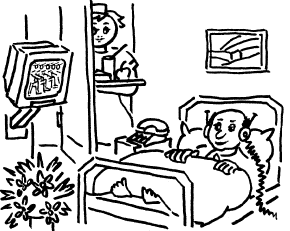 Freihand-Illustration, Pflegezentrum Rohmich, Berlin